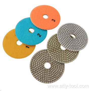 4 inch 3 Step wet diamond Polishing Pad